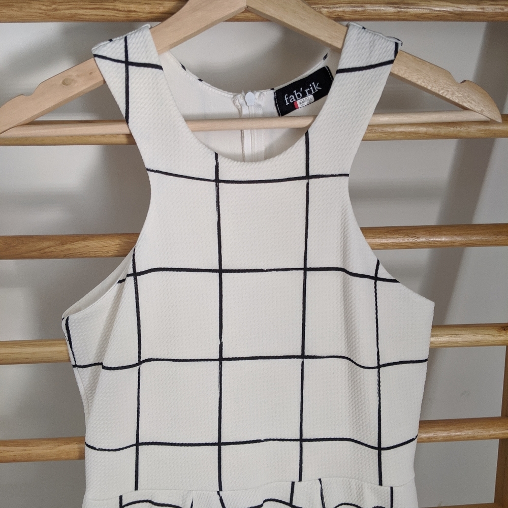 Fab'rik Checkerboard Racerback Dress - Picture 2 of 2